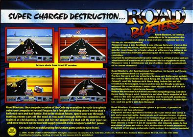 Road Blasters - Box - Back Image