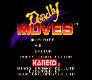 Deadly Moves - Screenshot - Game Title Image