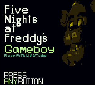 Five Nights at Freddy's GAMEBOY - Screenshot - Game Title Image