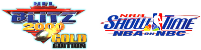NBA Showtime: NBA on NBC / NFL Blitz 2000: Gold Edition - Clear Logo Image