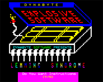 Lemming Syndrome - Screenshot - Game Title Image