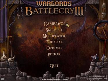 Warlords Battlecry III - Screenshot - Game Title Image