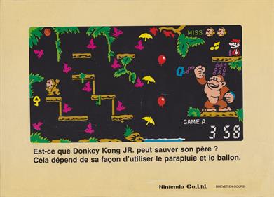 Donkey Kong Jr. (Tabletop) - Box - Back Image