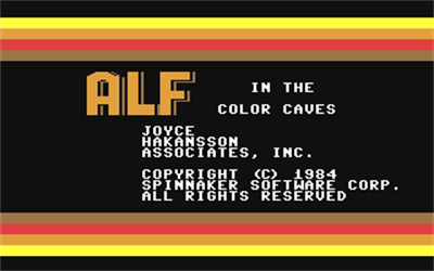 Alf in the Color Caves - Screenshot - Game Title Image