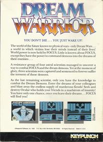 Dream Warrior - Box - Back Image
