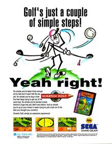 Scratch Golf - Advertisement Flyer - Front Image