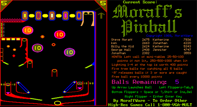 Moraff's Pinball - Screenshot - Gameplay Image