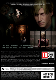 Silent Hill 2: Deluxe Edition - Fanart - Box - Back Image