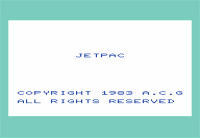 JetPac - Screenshot - Game Title Image