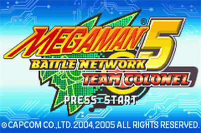 Mega Man Battle Network 5: Team Colonel - Screenshot - Game Title Image