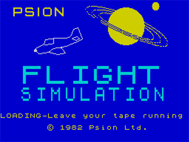 Flight Simulation - Screenshot - Game Title Image