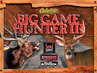 Cabela's Big Game Hunter III - Screenshot - Game Title Image