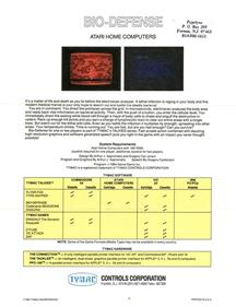 Bio-Defense - Box - Back Image