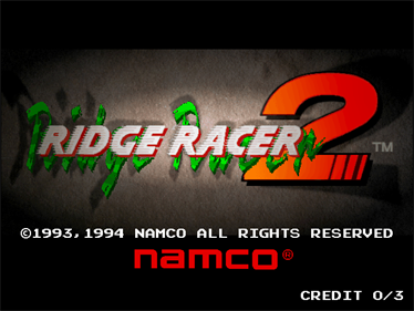 Ridge Racer 2 - Screenshot - Game Title Image