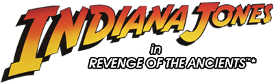 Indiana Jones in Revenge of the Ancients - Clear Logo Image