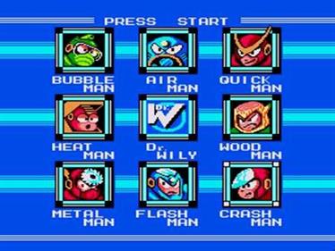 Mega Man II - Screenshot - Game Select Image