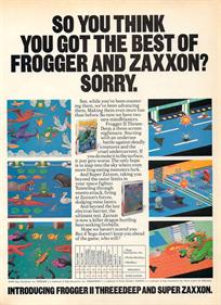 Frogger II: ThreeeDeep! - Advertisement Flyer - Front Image