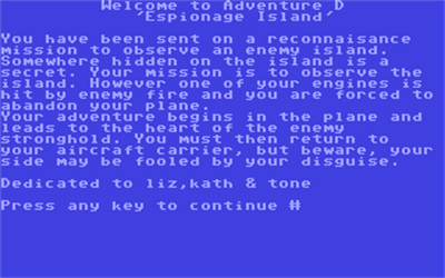 Espionage Island - Screenshot - Game Title Image