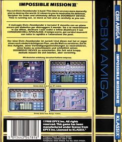Impossible Mission 2 - Box - Back Image