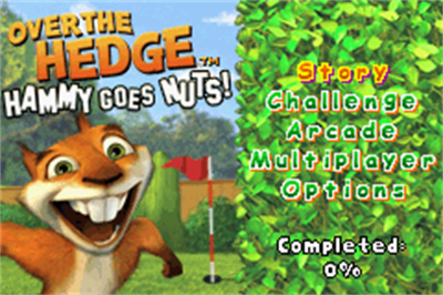 Over the Hedge: Hammy Goes Nuts! - Screenshot - Game Title Image