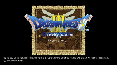 DRAGON QUEST III: The Seeds of Salvation - Screenshot - Game Title Image