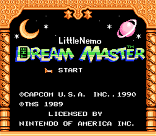 Little Nemo: The Dream Master - Screenshot - Game Title Image