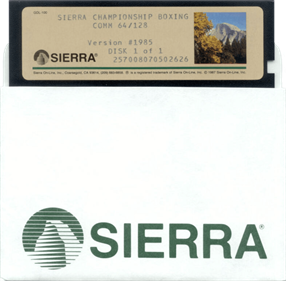 Sierra Championship Boxing - Disc Image