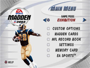 Madden NFL 2003 - Screenshot - Game Select Image