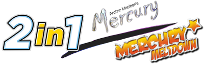 2 Games in 1! Archer Maclean's Mercury / Mercury Meltdown - Clear Logo Image