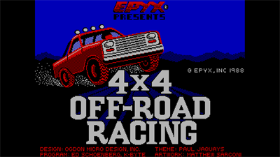4x4 Off-Road Racing - Screenshot - Game Title Image
