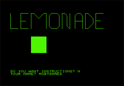 Lemonade - Screenshot - Game Title Image