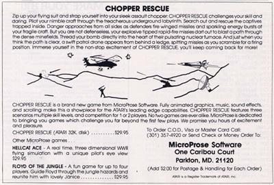 Chopper Rescue - Advertisement Flyer - Front Image