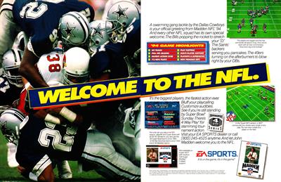 Madden NFL '94 - Advertisement Flyer - Front Image