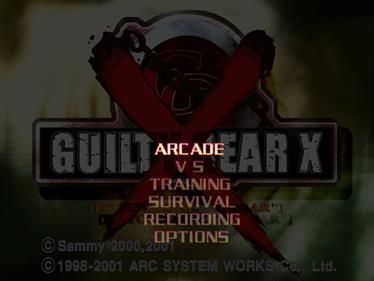 Guilty Gear X - Screenshot - Game Select Image