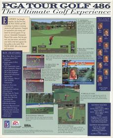 PGA Tour Golf 486 - Box - Back Image