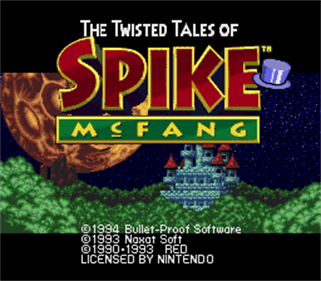The Twisted Tales of Spike McFang - Screenshot - Game Title Image