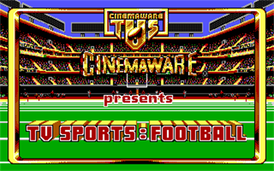 TV Sports: Football - Screenshot - Game Title Image