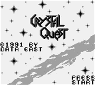 Crystal Quest - Screenshot - Game Title Image