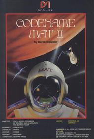 Codename Mat II - Advertisement Flyer - Front Image