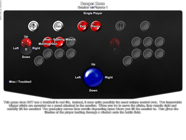 Danger Zone - Arcade - Controls Information Image