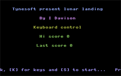 Lunar Docking - Screenshot - Game Title Image
