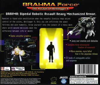 BRAHMA Force: The Assault on Beltlogger 9 - Box - Back Image