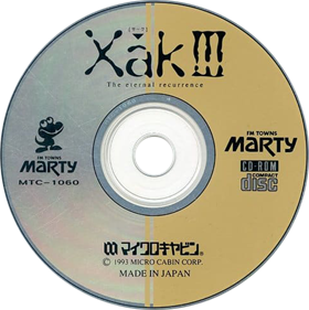 Xak III: The Eternal Recurrence - Disc Image