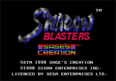 Shadow Blasters - Screenshot - Game Title Image