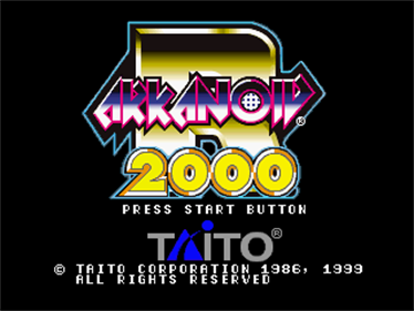 Arkanoid R 2000 - Screenshot - Game Title Image