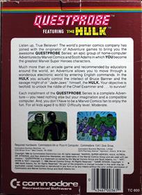 Questprobe featuring The Hulk - Box - Back Image