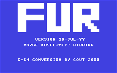 Fur - Screenshot - Game Title Image
