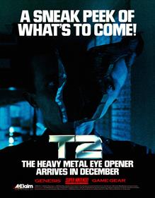 T2: Terminator 2: Judgment Day - Advertisement Flyer - Front Image