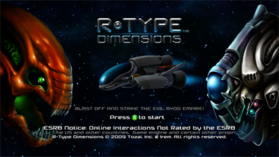 R-Type Dimensions - Screenshot - Game Title Image