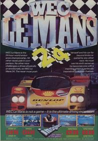 WEC Le Mans - Advertisement Flyer - Front Image